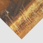 Decoupage boeiende olifant zonsondergang tissuepapier (Detail)