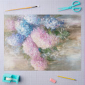 Decoupage Boeket Hortensia's Pastel Kleuren Tissuepapier (Craft)