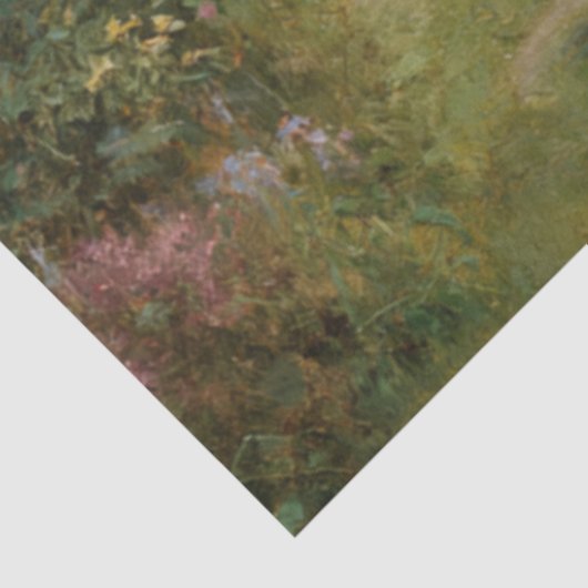 Decoupage Boerderij Scene Highland & Ducklings Pon Tissuepapier (Detail)