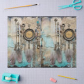 Decoupage BoHo Dreamcatcher Feathers Tissuepapier (Craft)