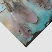 Decoupage BoHo Dreamcatcher Feathers Tissuepapier (Detail)