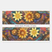 Decoupage Boho Floral Drawer Fronts 29x8"  Inpakpapier Vel (Voorkant 2)