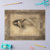 Decoupage  BoHo Gypsy Girl Sepia Tissuepapier (Craft)