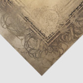 Decoupage  BoHo Gypsy Girl Sepia Tissuepapier (Detail)