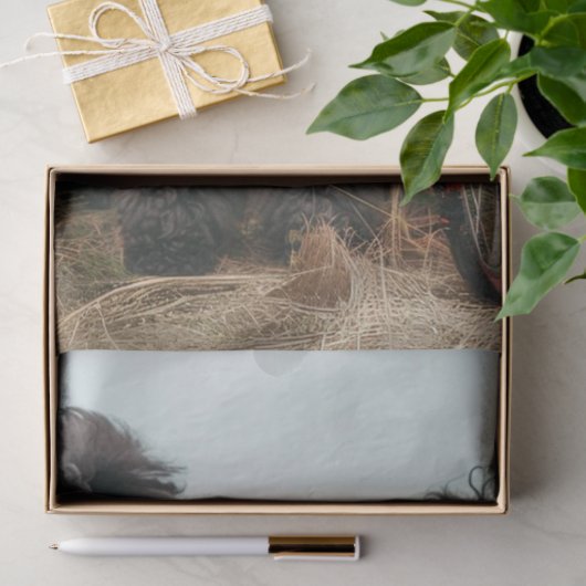 Decoupage Boho Hippie Styled Standard Poedel Tissuepapier (Geschenk)