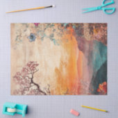 Decoupage  BoHo Sunset Lake Tissuepapier (Craft)