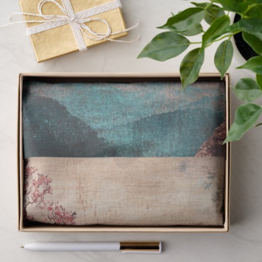 Decoupage BoHo Sunset Lake Tissuepapier (Geschenk)