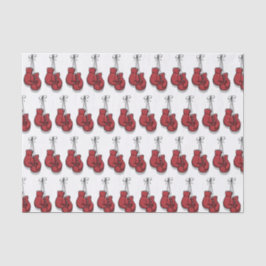 Decoupage Boksen Verjaardag Rode handschoenen Tissuepapier