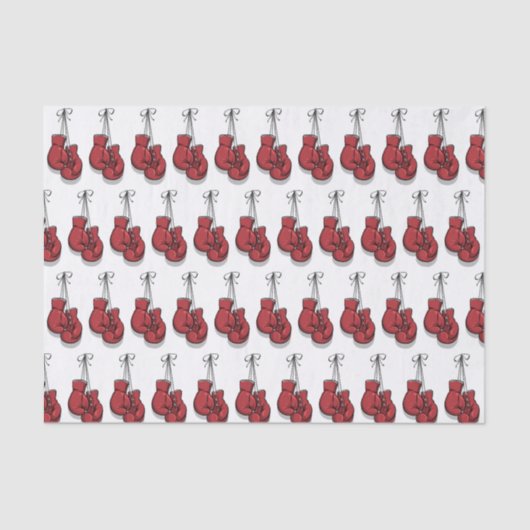 Decoupage Boksen Verjaardag Rode handschoenen Tissuepapier (Voorkant)