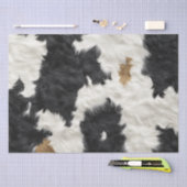 Decoupage Bont Koeienhuid Patroon Zwart Bruin & Wi Tissuepapier (Craft)
