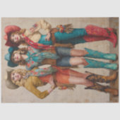Decoupage Boot-Scootin Western Cowgirls Tissuepapier (Voorkant)