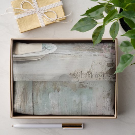 Decoupage  Bord Blue Tub Tissuepapier (Geschenk)