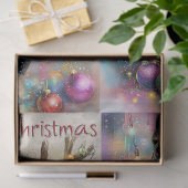 Decoupage Boston Terrier gewei & kerstverlichting Tissuepapier (Geschenk)