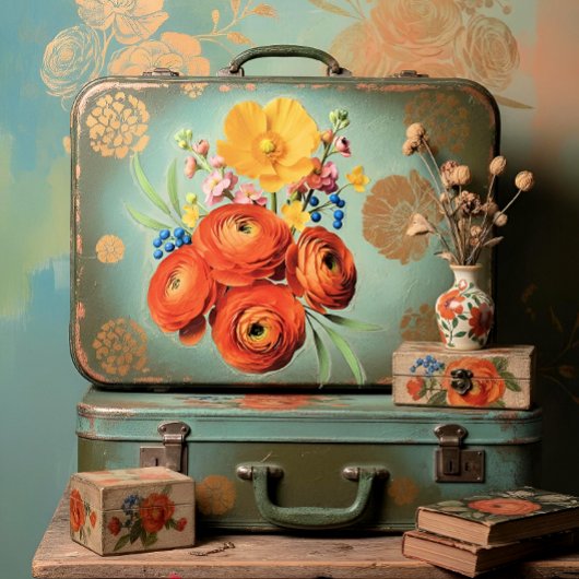 Decoupage Botanical Bloom Tissuepapier