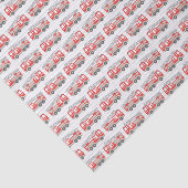 Decoupage Brandweerwagen Brandweerman Verjaardagsf Tissuepapier (Detail)