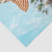 Decoupage Bruin Witte Otter Schaatsen bij Ocean Tissuepapier (Detail)