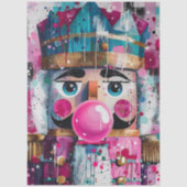 Decoupage Bubblegum Majesty Pink Nutcracker Tissuepapier (Voorkant)