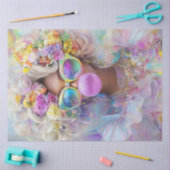 Decoupage Bubblegum Zomerkunst met Retro Vibes Tissuepapier (Craft)