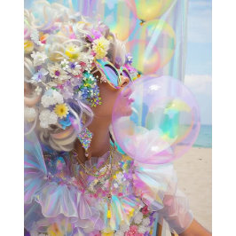 Decoupage Bubblegum Zomerkunst met Retro Vibes Tissuepapier