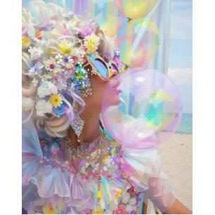 Decoupage Bubblegum Zomerkunst met Retro Vibes Tissuepapier