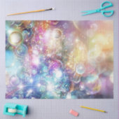Decoupage Bubbles Faux Finish Achtergrond Orbs Tissuepapier (Craft)