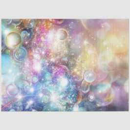 Decoupage Bubbles Faux Finish Achtergrond Orbs Tissuepapier