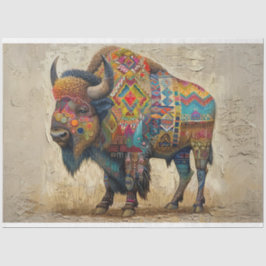 Decoupage Buffalo Spirit of the Plains Tissuepapier