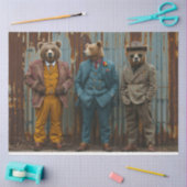 Decoupage Business Dressed Beren Tissuepapier (Craft)