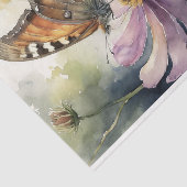 Decoupage Butterfly on Cosmos Tissuepapier (Detail)