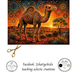 Decoupage Came Aboriginal Geïnspireerde Kunst Tissuepapier