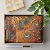 Decoupage Came Aboriginal Geïnspireerde Kunst Tissuepapier (Geschenk)