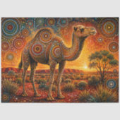 Decoupage Came Aboriginal Geïnspireerde Kunst Tissuepapier (Voorkant)