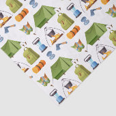 Decoupage Camping Camp Tent Verjaardagsfeest Tissuepapier (Detail)