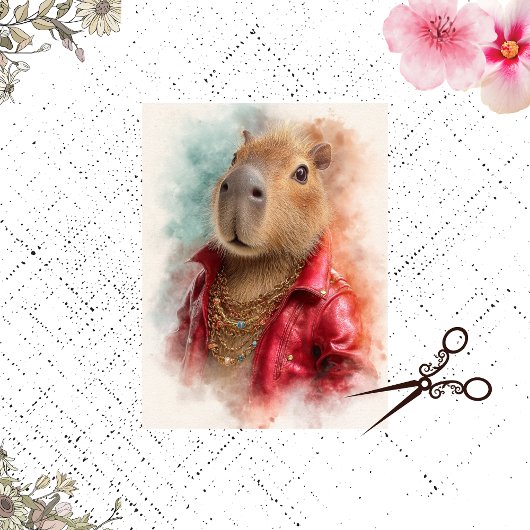 Decoupage Capybara Urban Oerwoud Chic Tissuepapier