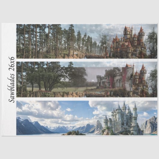 Decoupage Castle Ireland for Signs & Handsaws Tissuepapier (Voorkant)