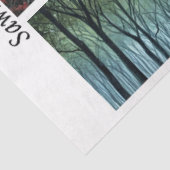 Decoupage Castle Witch Moonlit Design Handsaws  Tissuepapier (Detail)