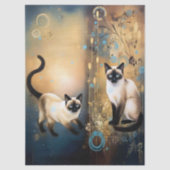 Decoupage Celestial Kitten Tissuepapier (Voorkant)