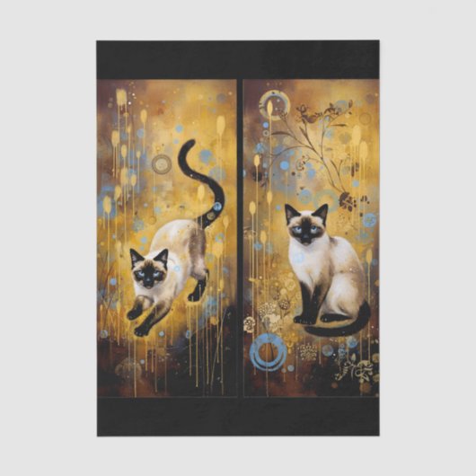 Decoupage Celestial Kitten Tissuepapier (Voorkant)