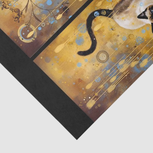 Decoupage Celestial Kitten Tissuepapier (Detail)