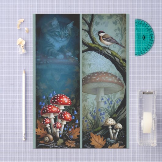Decoupage Celestial Kitten Tissuepapier (Craft)