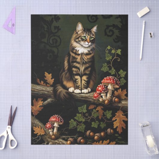 Decoupage Celestial Kitten Tissuepapier (Craft)