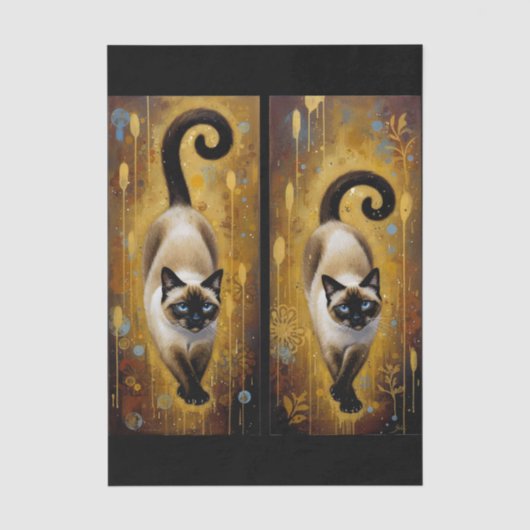 Decoupage Celestial Kitten Tissuepapier (Voorkant)