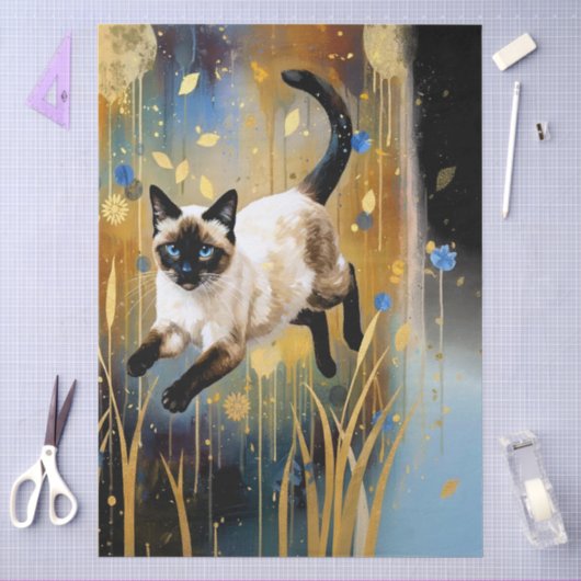 Decoupage Celestial Kitten Tissuepapier (Craft)