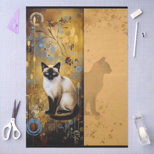 Decoupage Celestial Kitten Tissuepapier (Craft)