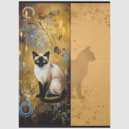 Decoupage Celestial Kitten Tissuepapier