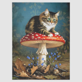 Decoupage Celestial Kitten Tissuepapier