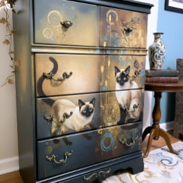 Decoupage Celestial Kitten Tissuepapier