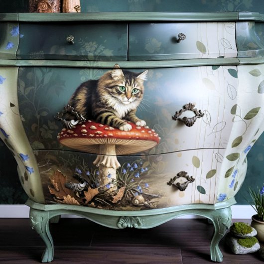 Decoupage Celestial Kitten Tissuepapier