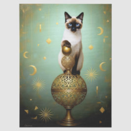 Decoupage Celestial Kitten Tissuepapier