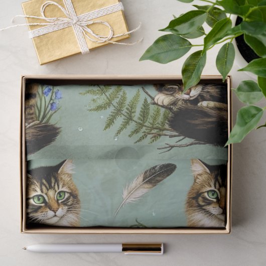 Decoupage Celestial Kitten Tissuepapier (Geschenk)